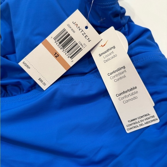 Jantzen
Women's Jewel Solid Portrait Back One Piece Swimsuit Size 12 NWT - Picture 10 of 11